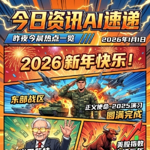 昨夜今晨热点资讯速递(AI漫画版)丨2026年1月1日